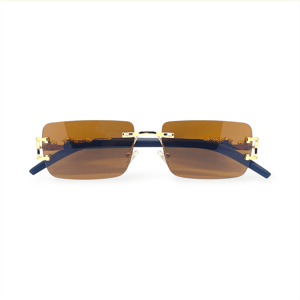 Rimless - Cartier - Tiger - Brown