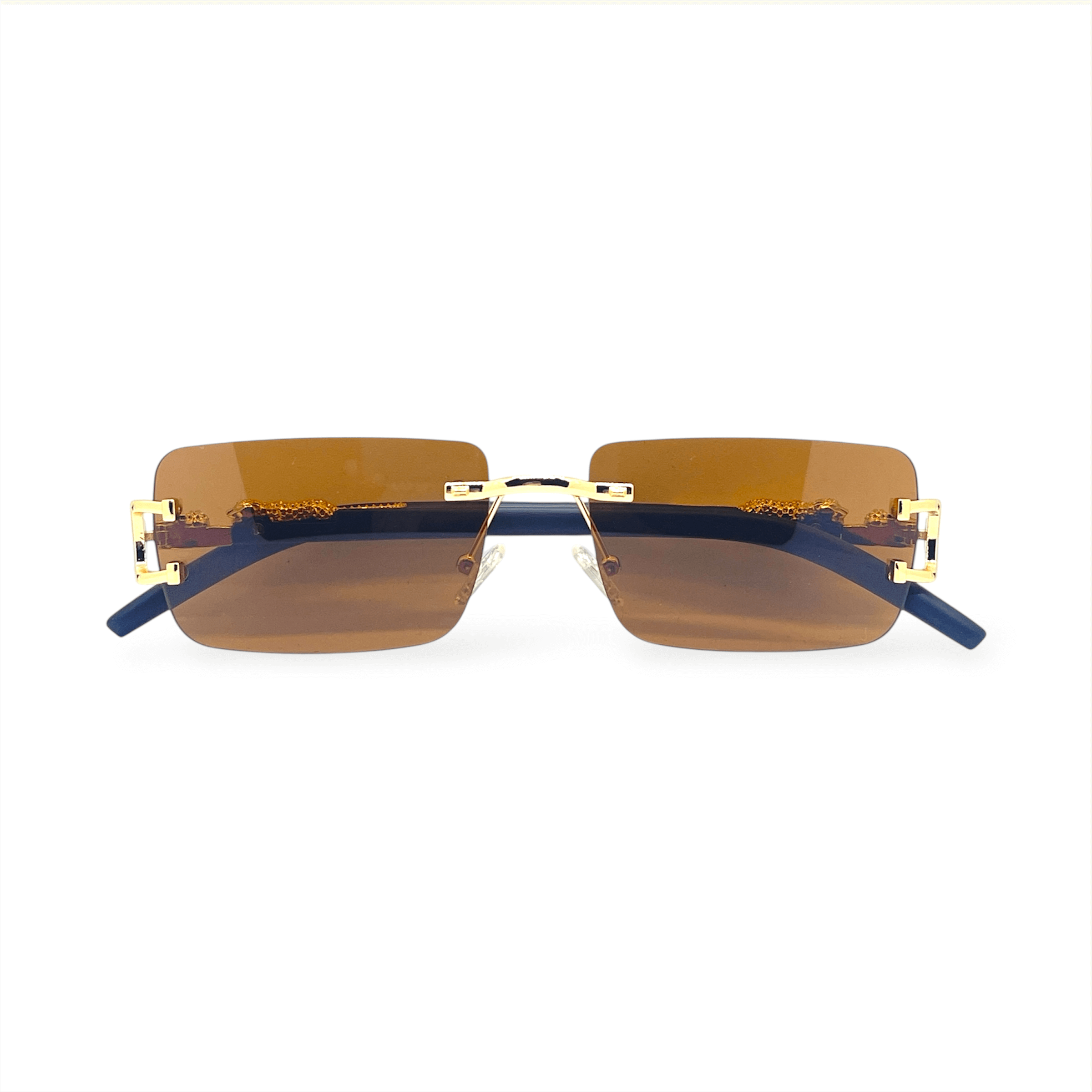 Rimless - Cartier - Tiger - Brown