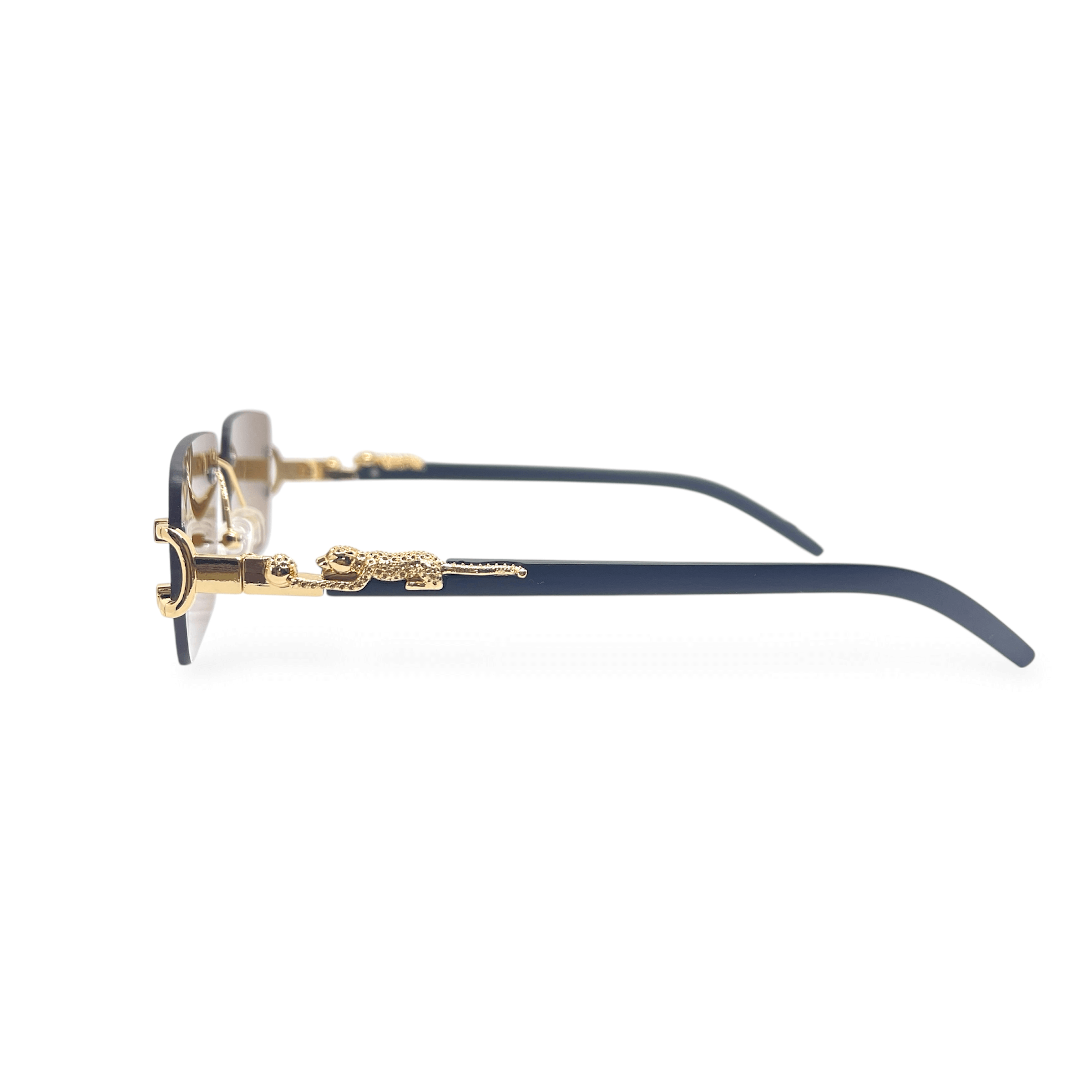 Rimless - Cartier - Tiger - Brown